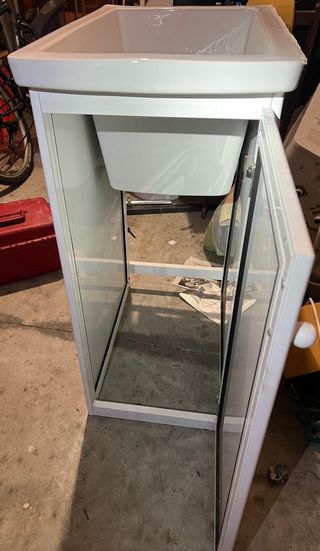 Pileta de aluminio con mueble