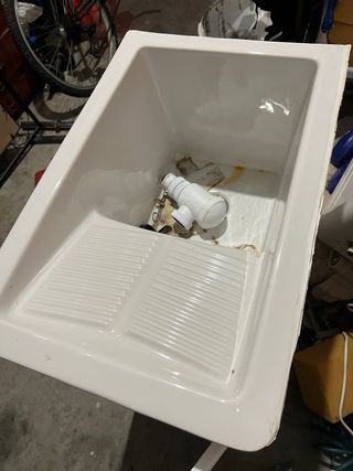 Pileta de aluminio con mueble