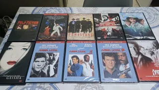 Lote 10 Películas DVD Acción/Crimen/Western