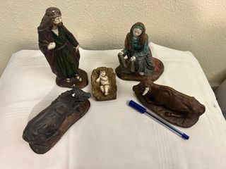 Portal de Belén antiguo figuras