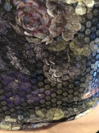 Top fiesta lentejuelas multicolor y plata