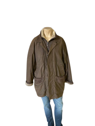 Chaquetón Vintage Impermeable XXL Marrón