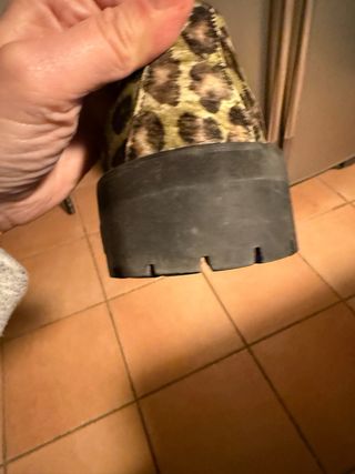 Scarpe donna allacciate fantasia in cavallino