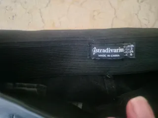 Pantalón cuero sintético forrado