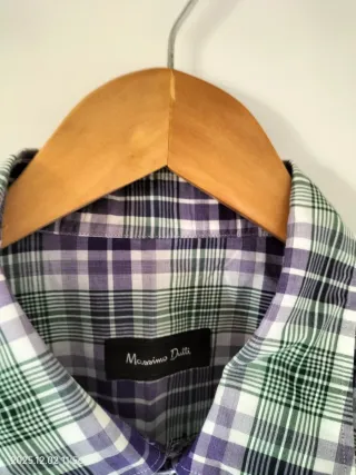 Camisa cuadros Massimo Dutti hombre