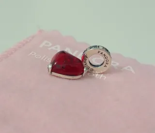 Charm Cristal de Murano Beso Mickey y Minnie.