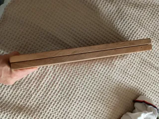 2 Baldas Madera Maciza Nogal