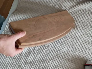 2 Baldas Madera Maciza Nogal