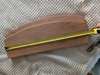 2 Baldas Madera Maciza Nogal