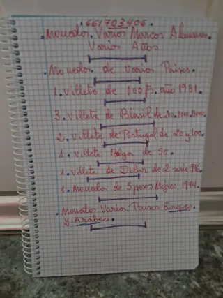 Lote de Billetes y Monedas Antiguas