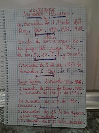 Lote de Billetes y Monedas Antiguas