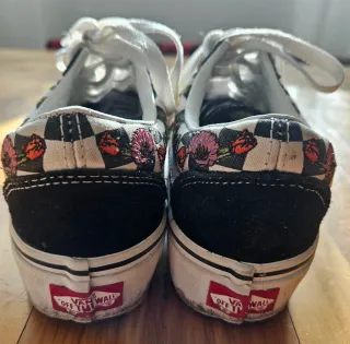 Vans Old Skool Plataforma Poppy Checkerboard