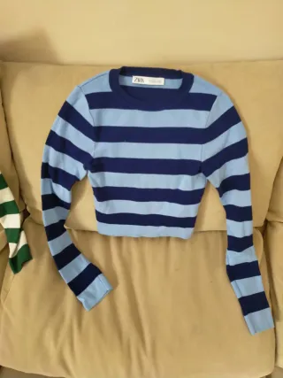 Jerseis ZARA rayas azul