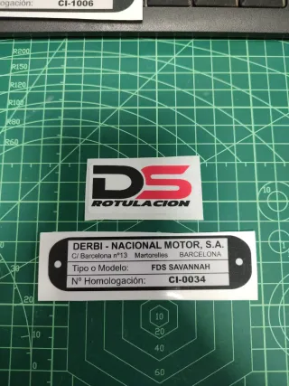 Homologación Derbi FDS Savannah CI-0034