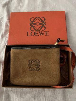 Cartera Loewe ante y piel vintage