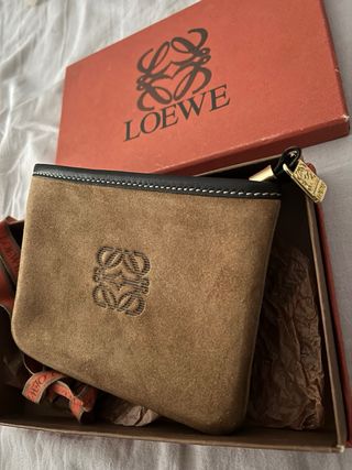 Cartera Loewe ante y piel vintage