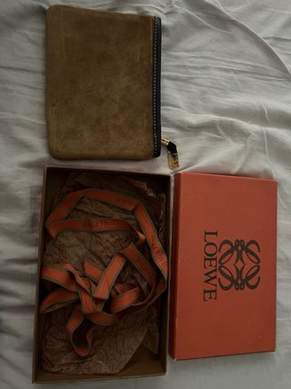 Cartera Loewe ante y piel vintage