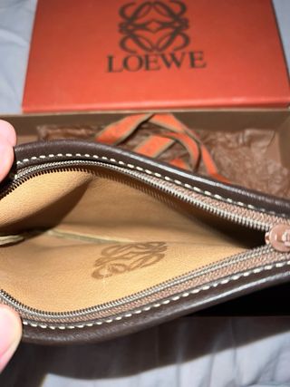Cartera Loewe ante y piel vintage
