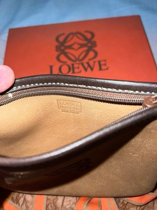 Cartera Loewe ante y piel vintage