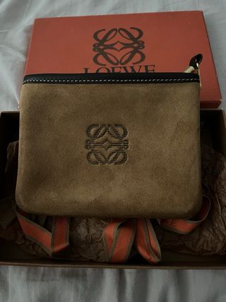 Cartera Loewe ante y piel vintage