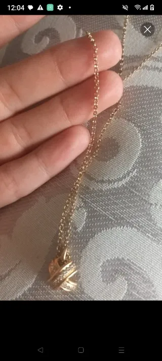 Tiffany & Co. Cadena y Colgante Oro 18k