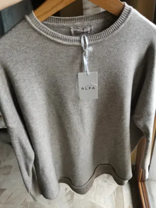 Maglione ALFA donna beige taglia unica