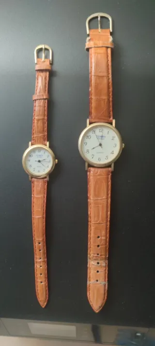 2 Relojes TERRY Centenario de piel