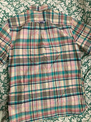 Camisa M&S cuadros algodón Talla M