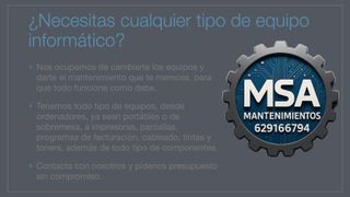 Trabajo de mantenimiento e instalación a domicilio