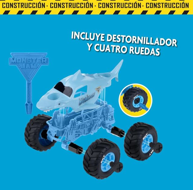Nuovo auto giocattolo Monster Jam Megalodon Blu