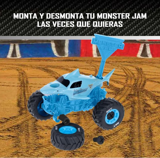 Nuovo auto giocattolo Monster Jam Megalodon Blu