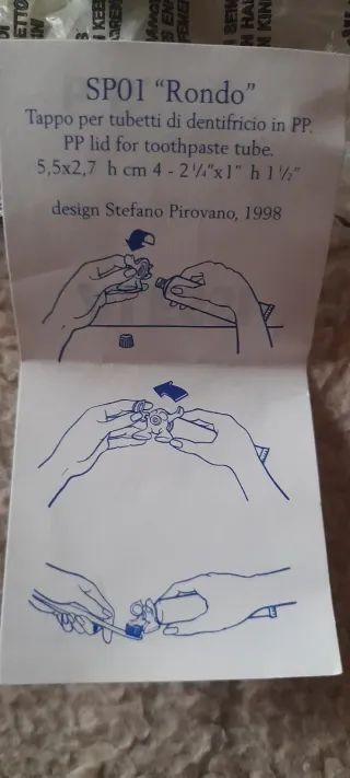 Tappi dentifricio Alessi b.b. baby bathroom