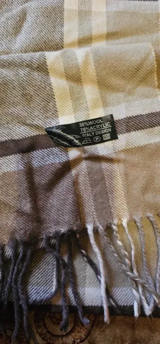 Sciarpa uomo 167cm beige/marrone