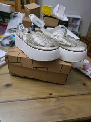 Zapatos Melissa Plataforma Transparentes