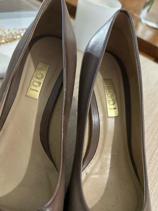 Zapatos de tacón piel Lodi Marrones Talla 38