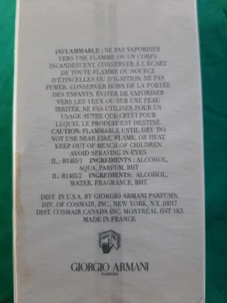 Colonia caballero GIO DE GIORGIO ARMANI ORIGINAL