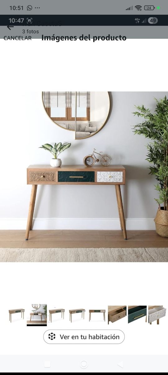 Precioso recibidor de madera nuevo