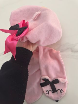 Conjunto Gorro y Bufanda Infantil Rosa
