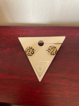 Pendientes Guess Dorados y Negros