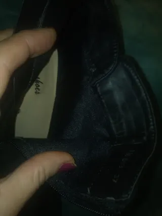 Botines cuña negros talla 37