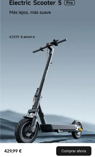 Patinete Eléctrico Xiaomi Scooter 5 Pro