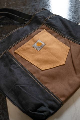 Carhartt Mini Tote Bag Negro y Marrón