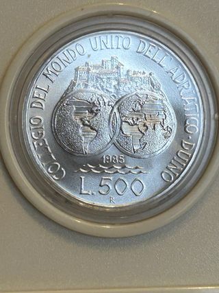 Moneta celebrativa Collegio del Mondo Unito