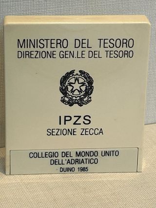 Moneta celebrativa Collegio del Mondo Unito