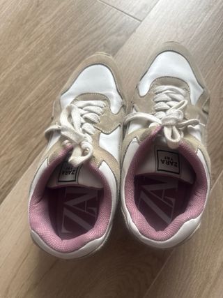 Zapatillas Zara Beige y Morado