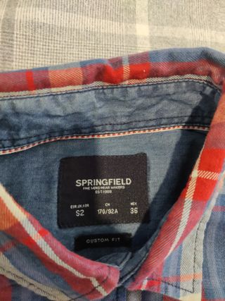 Camisa Springfield cuadros hombre
