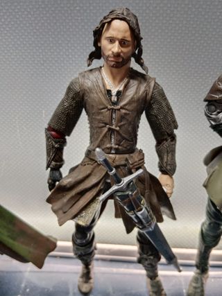 3 FIGURAS ARTICULADAS DE EL SEÑOR DE LOS ANILLOS (LORD OF THE RINGS) - 2003