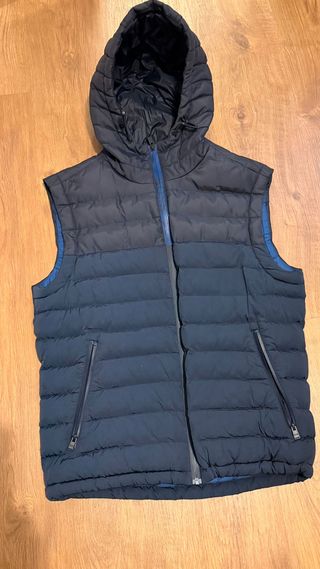 Chaleco Hugo Boss Azul con Capucha
