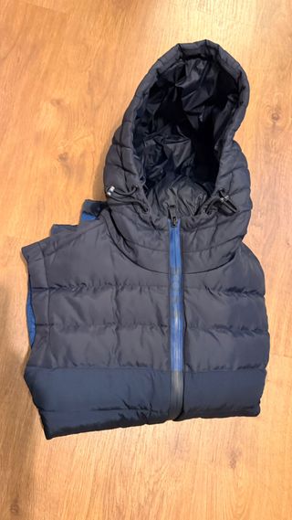 Chaleco Hugo Boss Azul con Capucha