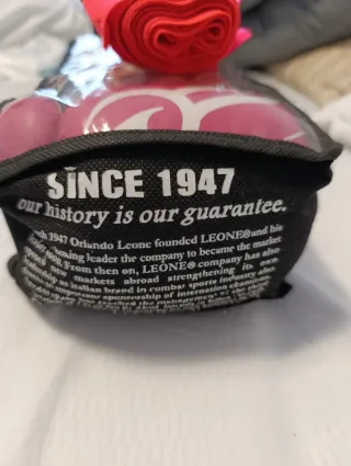 Guantes Boxeo Leone Rosa + Vendas